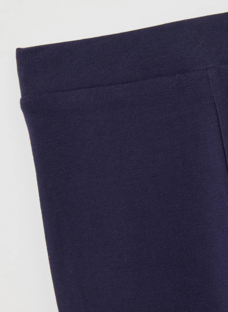 Ovs  OVS Girls' Blue Stretch Cotton Flare Leggings for Kids | Best Price UAE